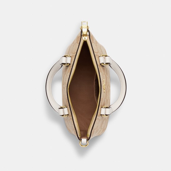 NWT Coach Outlet Mini Gallery Crossbody In Signature Canvas - Picture 2 of 6